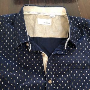 Palm Printed Button Down